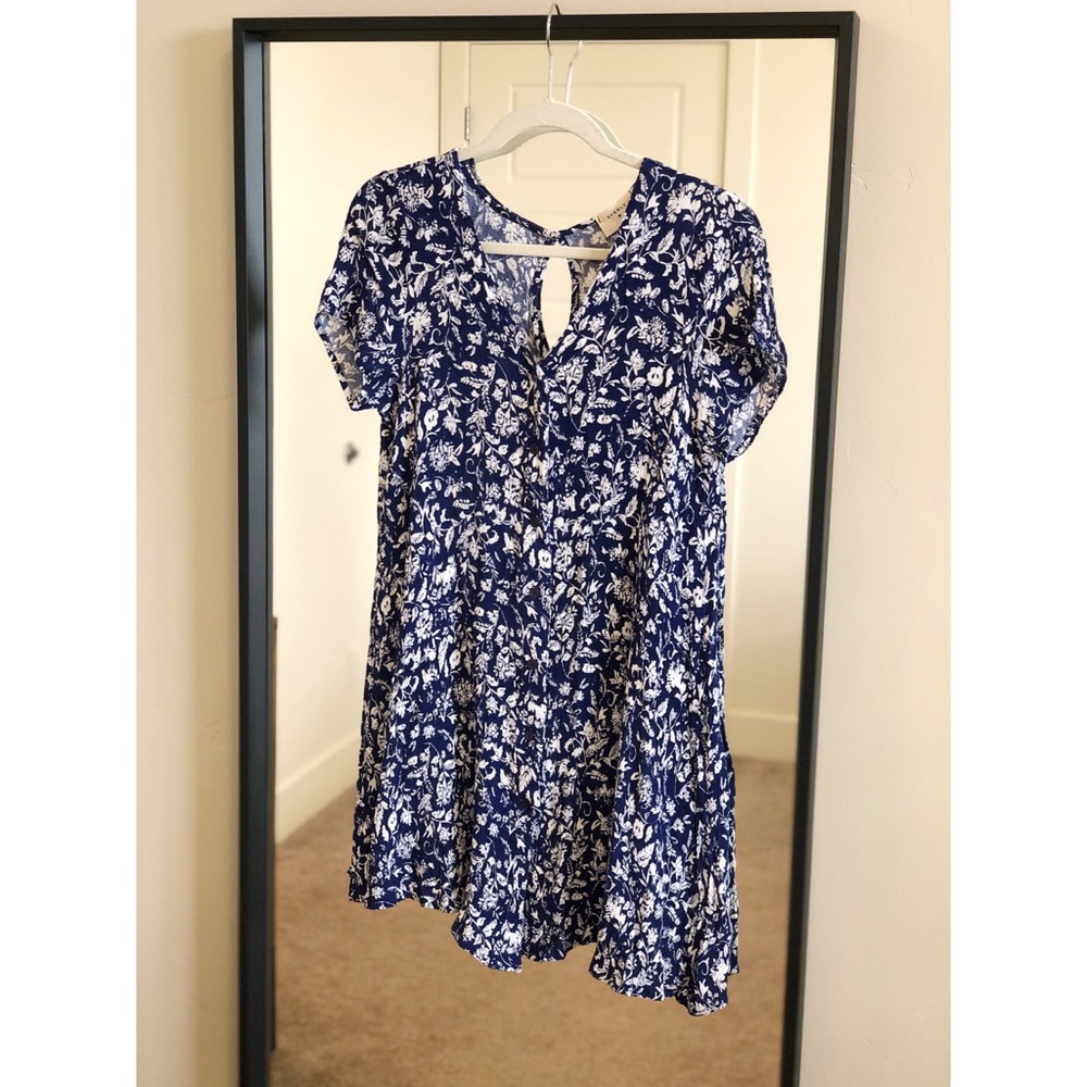 Navy Blue Boutique Mini Dress